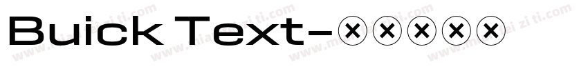 Buick Text字体转换